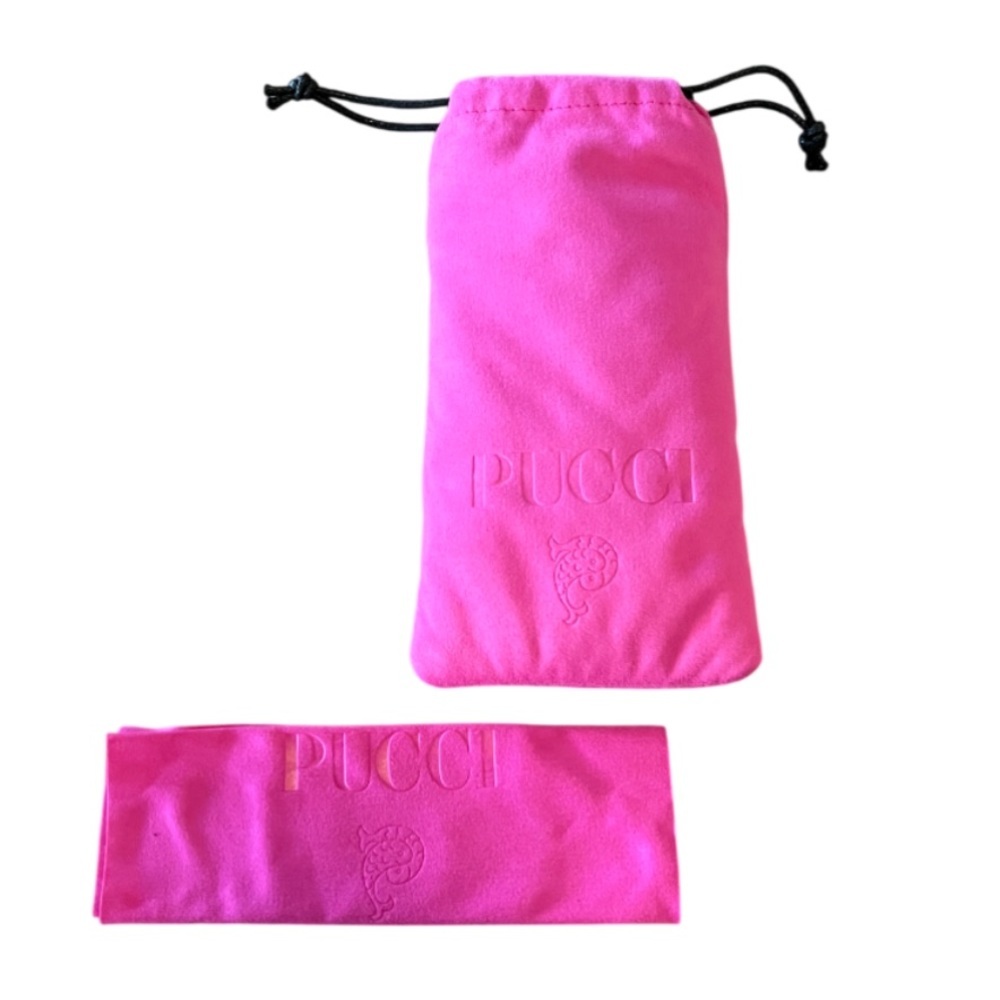Emilio Pucci Sunglass Padded Pouch & Cleaning Cloth - NWOT